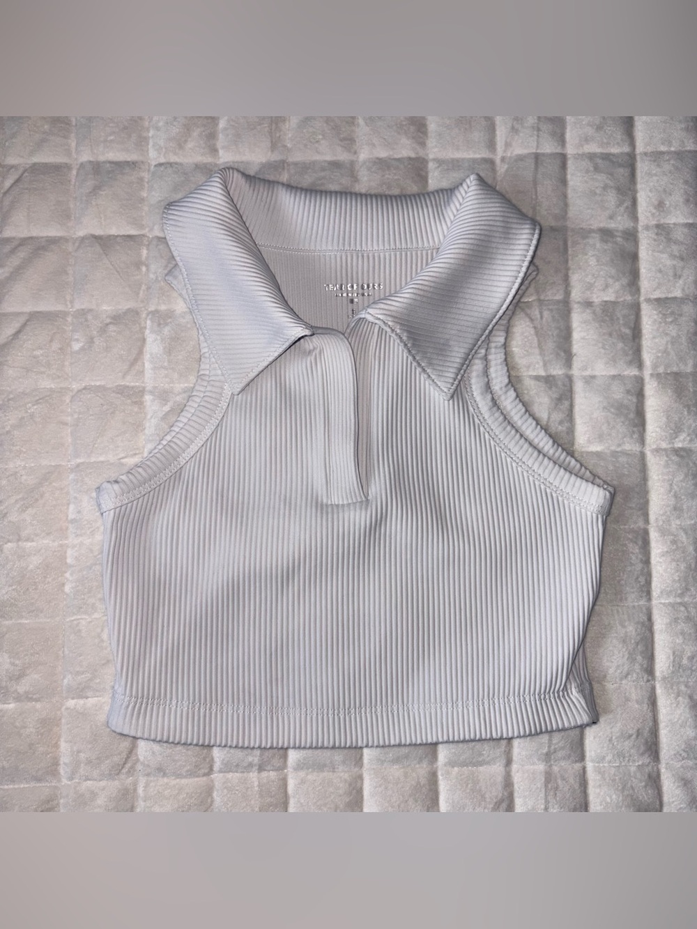 Year of Ours Ribbed Collar Cropped Tank